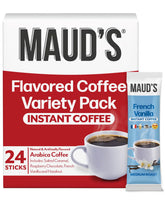 Maud's Flavored Coffee Variety Pack Instant Sticks