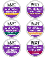 Maud's World's Best Half Caff Flavored Coffee Pods Variety Pack - 48ct