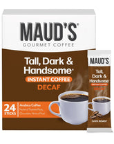 Maud's Decaf Dark Roast Coffee Instant Sticks