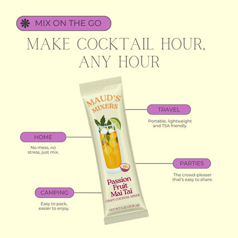 Maud's Mixers Passion Fruit Mai Tai