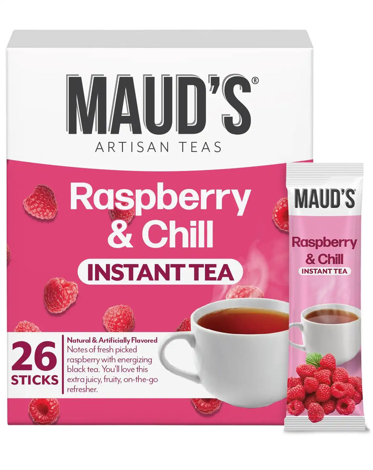 Maud's Raspberry Iced Tea Instant Sticks