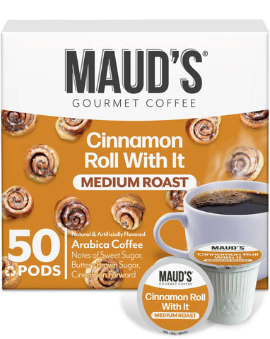 Maud's Cinnamon Roll Flavored Coffee Pods