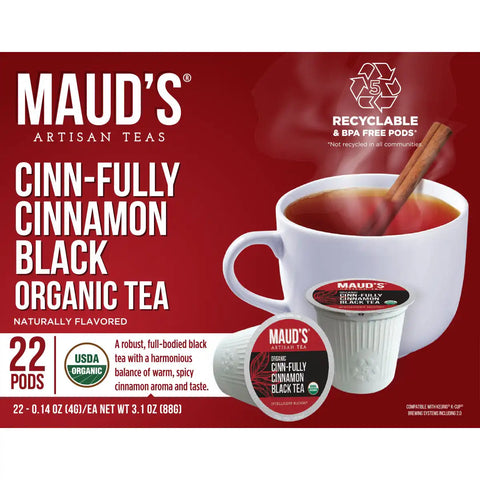 Maud's Cinn-Fully Cinnamon Black Tea Pods