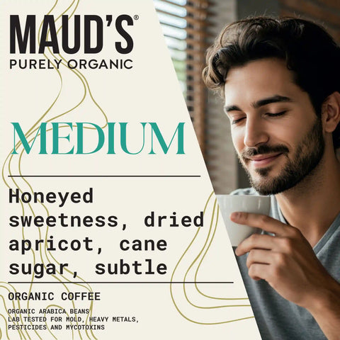 Maud's Purely Organic Medium Roast Ground Coffee