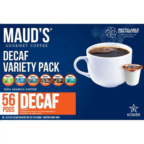 Maud's Decaf Coffee Pods Variety Pack - 56ct