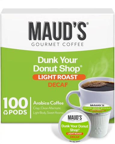 Maud's Decaf Donut Shop Coffee Pods