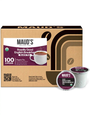 Maud's Organic English Breakfast Tea Pods