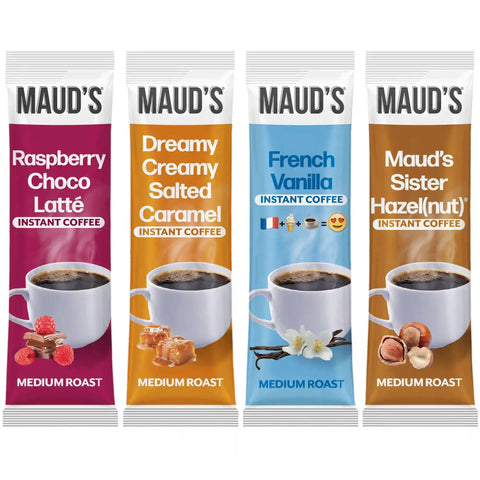 Maud's Flavored Coffee Variety Pack Instant Sticks
