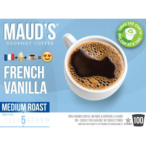 Maud's French Vanilla Flavored Coffee Pods