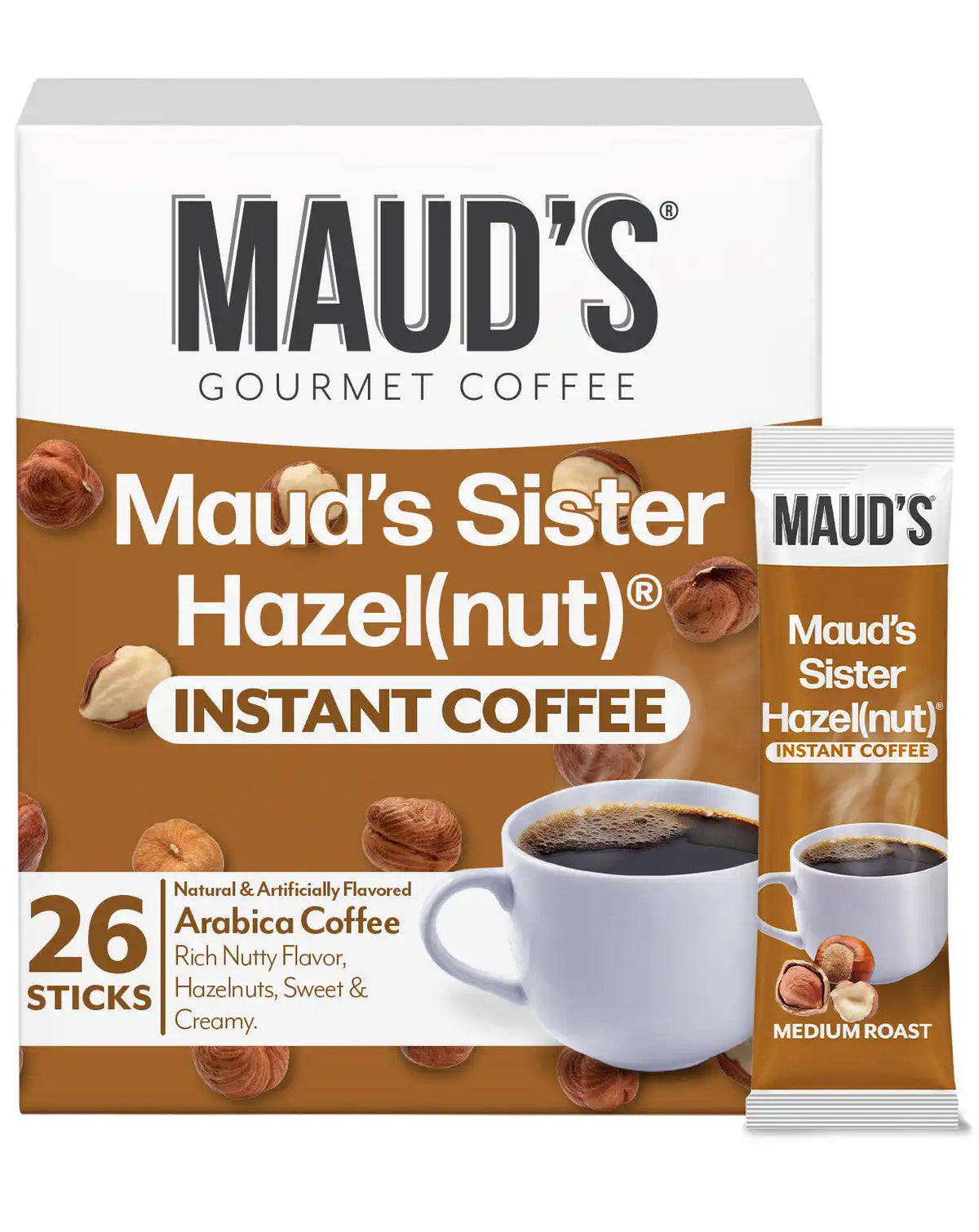 Maud's Sweet Hazelnut Coffee Instant Sticks