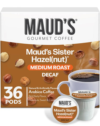 Maud's Decaf Sister Hazelnut Flavored Coffee Pods
