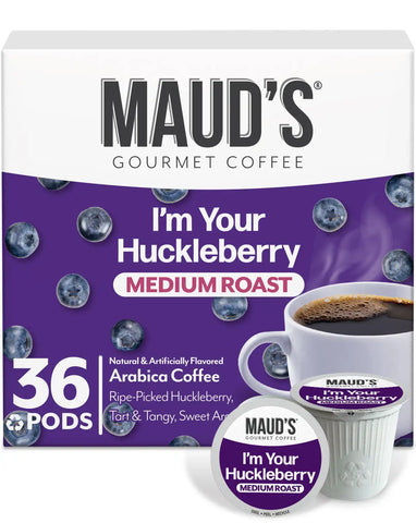 Maud's Huckleberry Flavored Coffee Pods