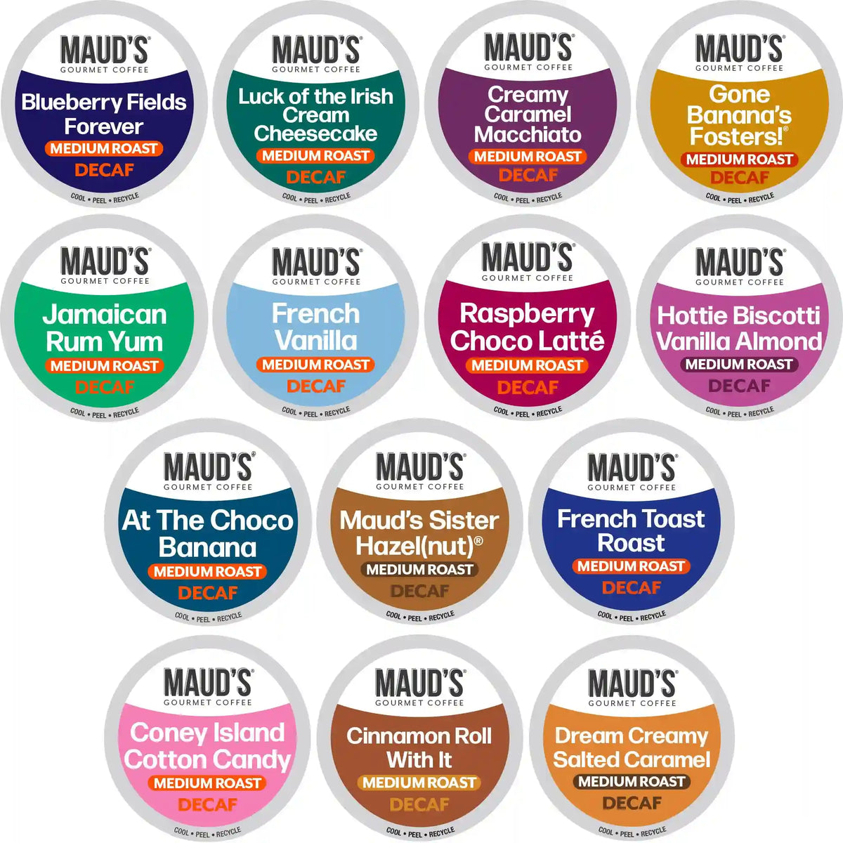Maud's Super Flavored Decaf Coffee Pods Variety Pack - 80ct