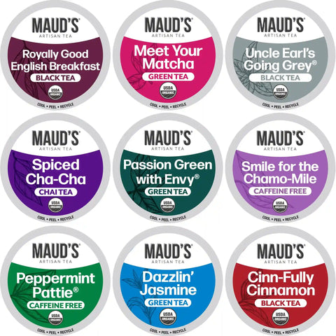 Maud’s Organic Tea Pods Variety Pack - 48ct