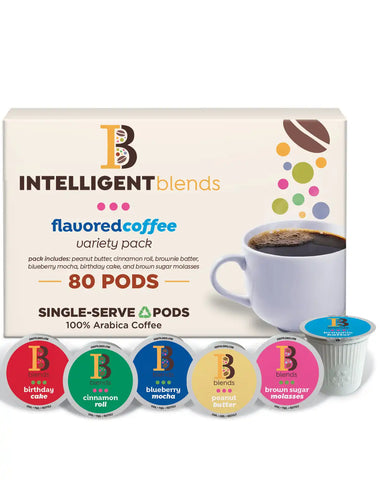 Intelligent Blends Flavored Coffee Variety Pack - 80ct