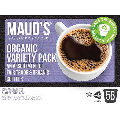 Maud's Organic Coffee Pods Variety Pack - 56ct