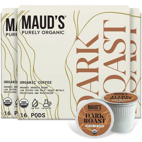Maud's Purely Organic Dark Roast Coffee Pods