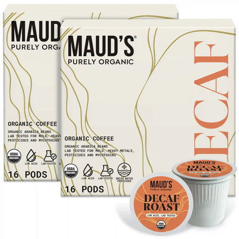 Maud's Purely Organic Decaf Coffee Pods