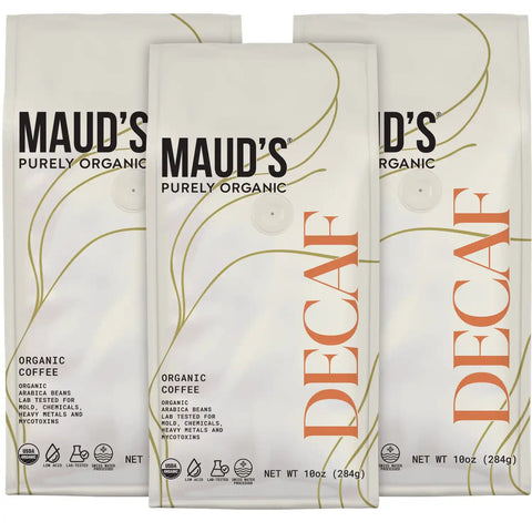 Maud's Purely Organic Decaf Ground Coffee