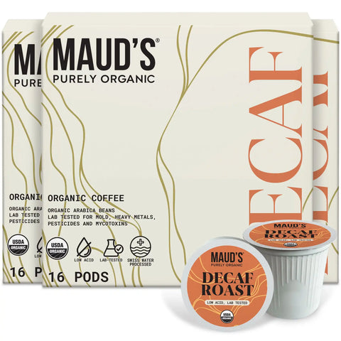 Maud's Purely Organic Decaf Coffee Pods