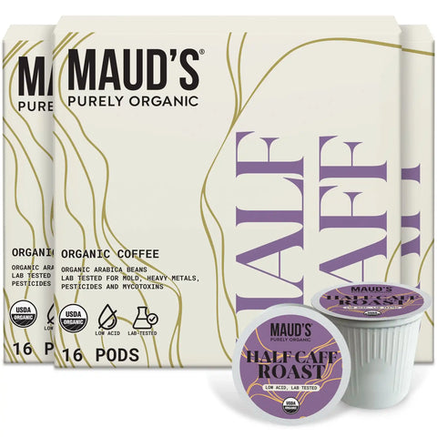 Maud's Purely Organic Half Caff Coffee Pods
