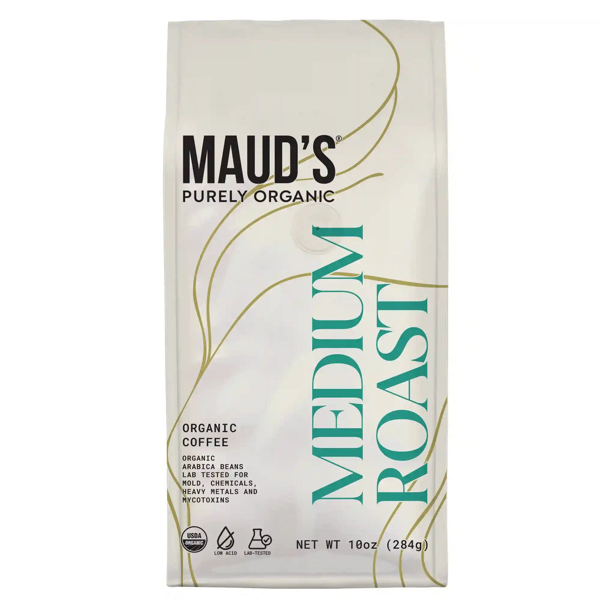 Maud's Purely Organic Medium Roast Ground Coffee