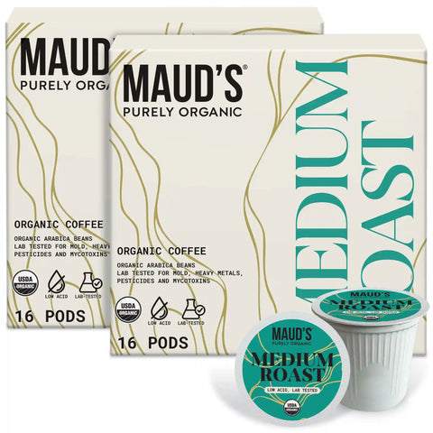 Mauds Purely Organic Medium Roast Coffee Pods
