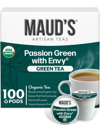 Maud's Organic Passion Green Tea Pods