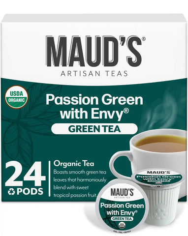 Maud's Organic Passion Green Tea Pods