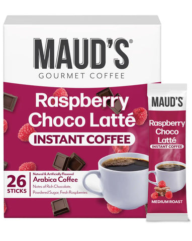 Maud's Raspberry Chocolate Coffee Instant Sticks