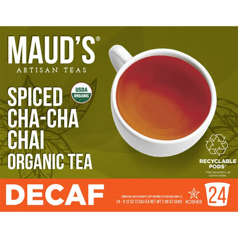 Maud's Organic Decaf Chai Tea Pods