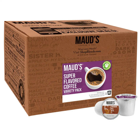 Maud's Super Flavored Coffee Pods Variety Pack - 80ct