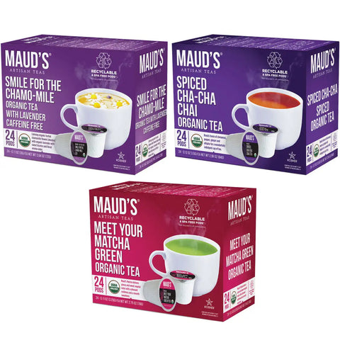 Maud's Organic Tea Variety Bundle - 72ct