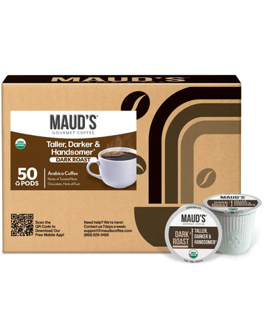 Maud's Organic Dark Roast Coffee Pods