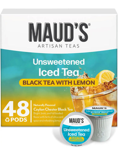 Maud's Unsweetened Black Iced Tea with Lemon
