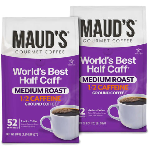 Maud's Half Caffeine Ground Coffee