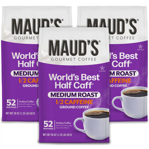 Maud's Half Caffeine Ground Coffee