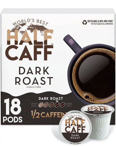 World's Best Half Caff™ Dark Roast Coffee Pods