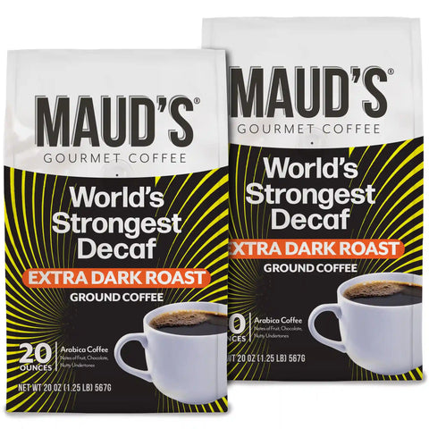 Maud's World's Strongest Decaf Dark Roast Ground Coffee
