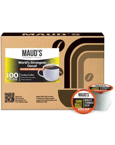 Maud's World's Strongest Decaf Coffee Pods